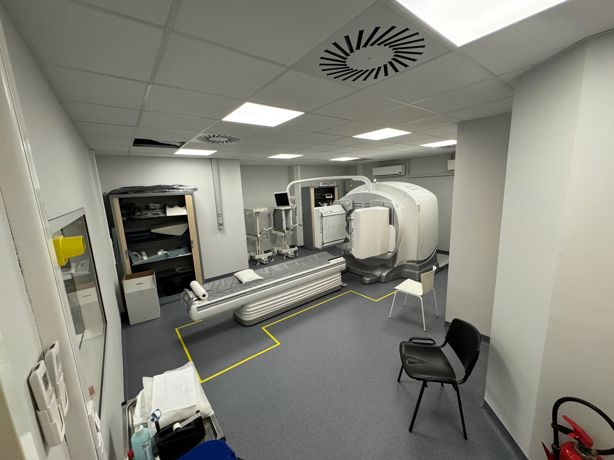 Hôpital Chirec à Braine l’alleud – Aménagement d’une salle pour un Spect CT