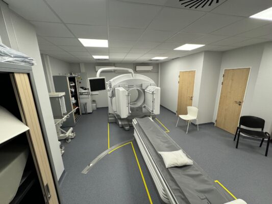 Hôpital Chirec à Braine l’alleud – Aménagement d’une salle pour un Spect CT